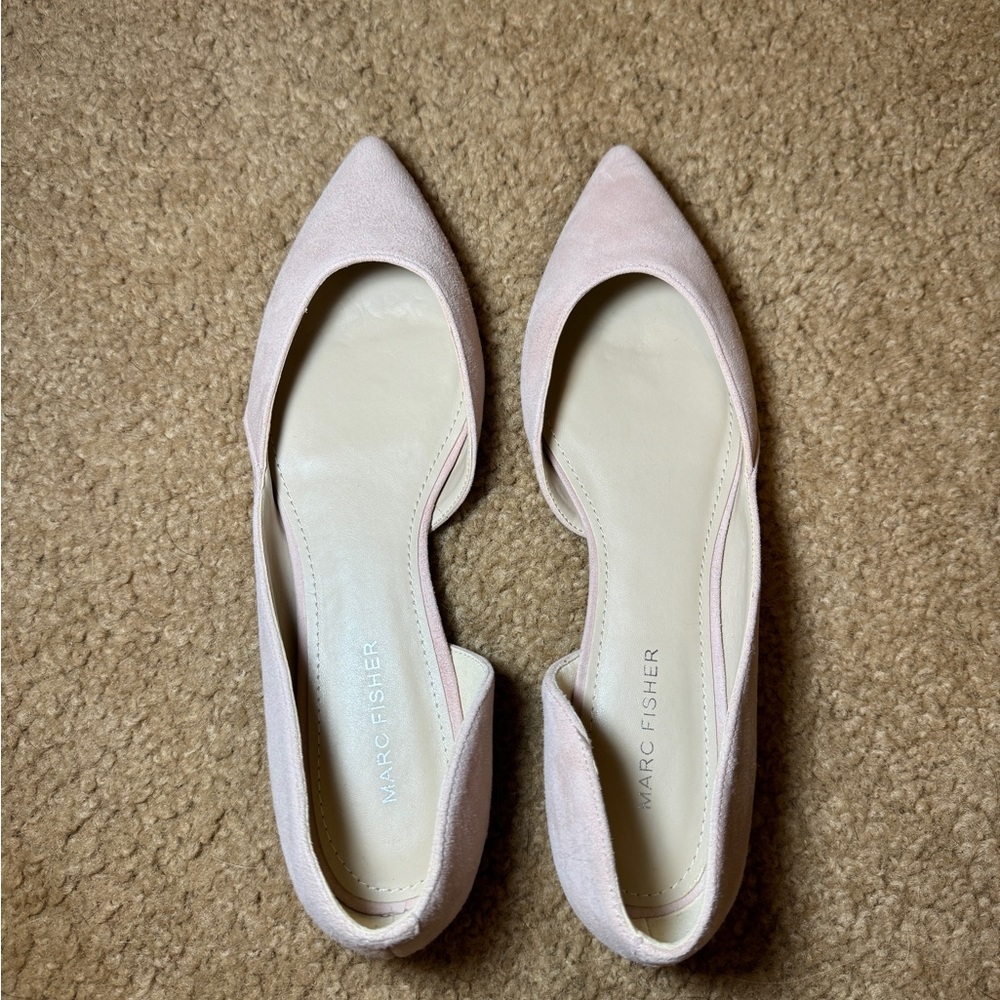 Marc Fisher Pink Pointed Toe D'Orsay Flats - Picture 9 of 9
